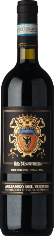 23,95 € 免费送货 | 红酒 Re Manfredi D.O.C. Aglianico del Vulture 巴西利卡塔 意大利 Aglianico 瓶子 75 cl