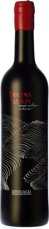 17,95 € Бесплатная доставка | Красное вино Regina Viarum Ecológico Молодой D.O. Ribeira Sacra Галисия Испания Mencía бутылка 75 cl