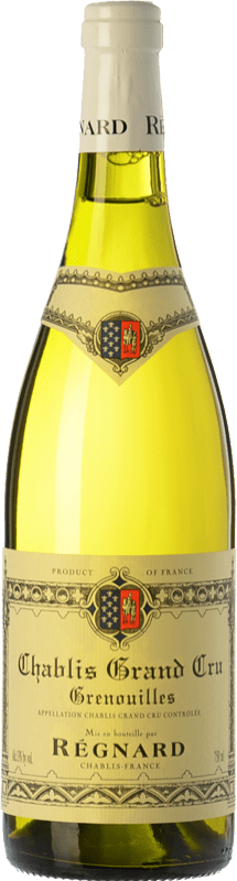 98,95 € Бесплатная доставка | Белое вино Régnard Grenouilles A.O.C. Chablis Grand Cru Бургундия Франция Chardonnay бутылка 75 cl