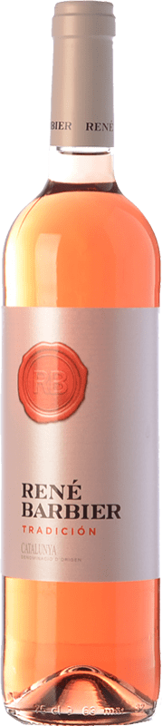6,95 € Kostenloser Versand | Rosé-Wein René Barbier Tradición Jung D.O. Catalunya Katalonien Spanien Tempranillo, Merlot Flasche 75 cl