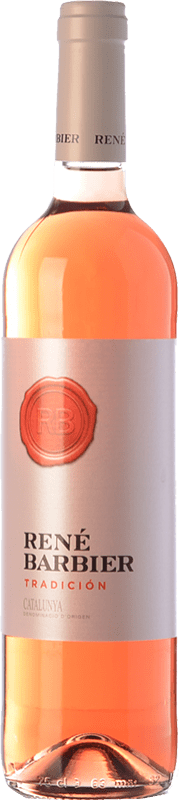 7,95 € 免费送货 | 桃红葡萄酒 René Barbier 传统 年轻的 D.O. Catalunya 加泰罗尼亚 西班牙 Tempranillo, Merlot 瓶子 75 cl