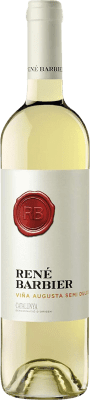 5,95 € Envío gratis | Vino Blanco René Barbier Viña Augusta Semiseco D.O. Catalunya Cataluña España Macabeo, Xarel·lo, Parellada, Moscatel 75 cl