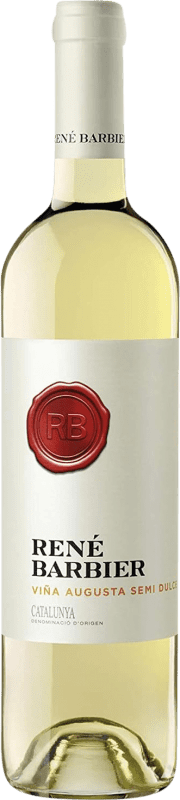 6,95 € Envío gratis | Vino blanco René Barbier Viña Augusta Semi-Seco Semi-Dulce D.O. Catalunya Cataluña España Moscatel de Alejandría, Macabeo, Xarel·lo, Parellada Botella 75 cl