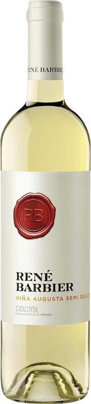 4,95 € Envio grátis | Vinho branco René Barbier Viña Augusta Semi-seco Semi-doce D.O. Catalunya Catalunha Espanha Mascate de Alexandria, Macabeo, Xarel·lo, Parellada Garrafa 75 cl