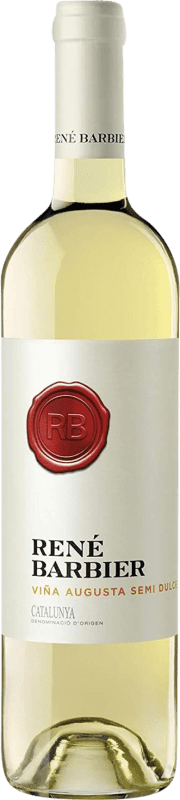 5,95 € Envío gratis | Vino Blanco René Barbier Viña Augusta Semiseco D.O. Catalunya Cataluña España Macabeo, Xarel·lo, Parellada, Moscatel 75 cl