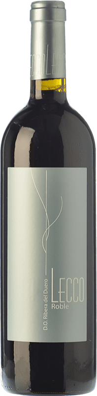 9,95 € Бесплатная доставка | Красное вино Resalte Lecco Дуб D.O. Ribera del Duero Кастилия-Леон Испания Tempranillo — Темпранильо Бутылка 75 cl