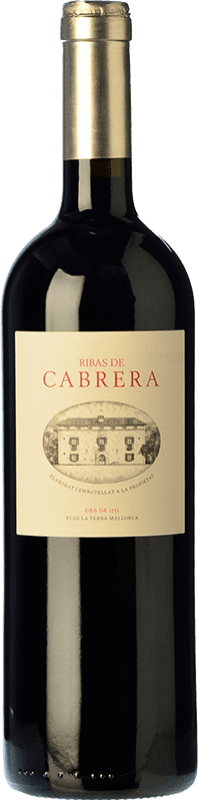 61,95 € Free Shipping | Red wine Ribas Cabrera Crianza I.G.P. Vi de la Terra de Mallorca Balearic Islands Spain Syrah, Cabernet Sauvignon, Mantonegro Bottle 75 cl