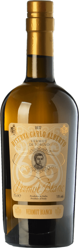 39,95 € Free Shipping | Vermouth Riserva Carlo Alberto Bianco Reserve Piemonte Italy Bottle 75 cl