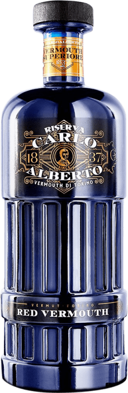43,95 € Envio grátis | Vermute Riserva Carlo Alberto Rosso — Tinto Reserva Piemonte Itália 75 cl