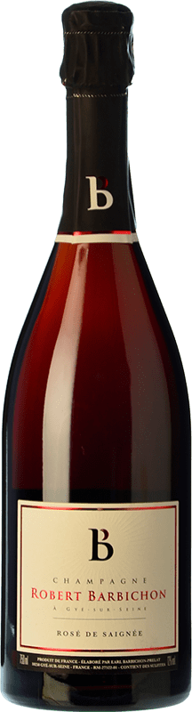 71,95 € 送料無料 | ロゼスパークリングワイン Robert Barbichon Rosé de Saignée Brut A.O.C. Champagne シャンパン フランス Pinot Black ボトル 75 cl