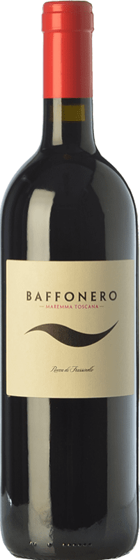 197,95 € Free Shipping | Red wine Rocca di Frassinello Baffonero D.O.C. Maremma Toscana Tuscany Italy Merlot Bottle 75 cl