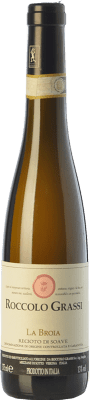 36,95 € Бесплатная доставка | Сладкое вино Roccolo Grassi La Broia D.O.C.G. Recioto di Soave Венето Италия Garganega — Гарганега Полубутылка 37 cl