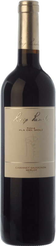 13,95 € Free Shipping | Red wine Roig Parals Pla del Molí Aged D.O. Empordà Catalonia Spain Merlot, Cabernet Sauvignon Bottle 75 cl