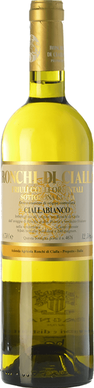 28,95 € Бесплатная доставка | Белое вино Ronchi di Cialla Bianco D.O.C. Colli Orientali del Friuli Фриули-Венеция-Джулия Италия Ribolla Gialla, Picolit, Verduzzo Friulano бутылка 75 cl