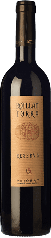 10,95 € Envio grátis | Vinho Tinto Rotllan Torra Reserva D.O.Ca. Priorat Catalunha Espanha Garnacha — Grenache, Cabernet Sauvignon, Cariñena — Carignan 75 cl