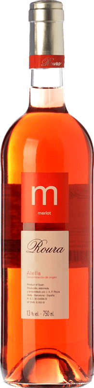 7,95 € Free Shipping | Rosé wine Roura D.O. Alella Catalonia Spain Merlot Bottle 75 cl