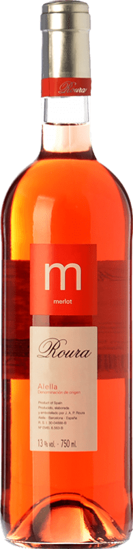 7,95 € Envío gratis | Vino Rosado Roura D.O. Alella Cataluña España Merlot 75 cl