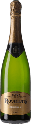 15,95 € 免费送货 | 白起泡酒 Rovellats Imperial 香槟 预订 D.O. Cava 加泰罗尼亚 西班牙 Macabeo, Xarel·lo, Parellada 瓶子 75 cl