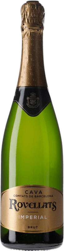 15,95 € 免费送货 | 白起泡酒 Rovellats Imperial 香槟 预订 D.O. Cava 加泰罗尼亚 西班牙 Macabeo, Xarel·lo, Parellada 瓶子 75 cl