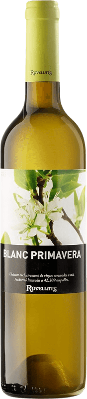 9,95 € Бесплатная доставка | Белое вино Rovellats Blanc Primavera D.O. Penedès Каталония Испания Macabeo, Xarel·lo, Parellada бутылка 75 cl