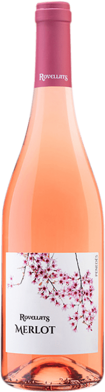 9,95 € Kostenloser Versand | Rosé-Wein Rovellats Rosat D.O. Penedès Katalonien Spanien Merlot Flasche 75 cl