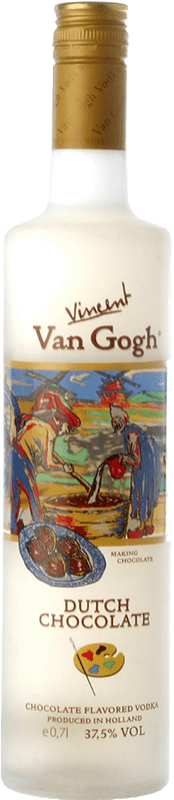 26,95 € Kostenloser Versand | Wodka Royal Dirkzwager Van Gogh Dutch Chocolat Niederlande Flasche 70 cl
