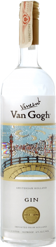 34,95 € Бесплатная доставка | Джин Royal Dirkzwager Van Gogh Gin Нидерланды бутылка 1 L
