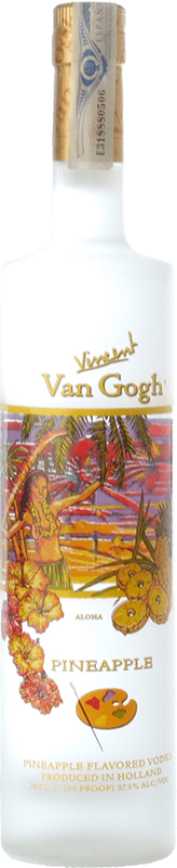 35,95 € Envio grátis | Vodca Royal Dirkzwager Van Gogh Pineapple Países Baixos Garrafa 70 cl