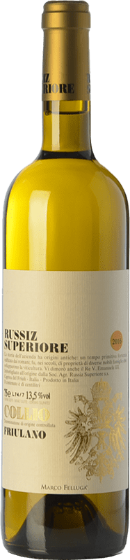 34,95 € Envio grátis | Vinho branco Russiz Superiore D.O.C. Collio Goriziano-Collio Friuli-Venezia Giulia Itália Friulano Garrafa 75 cl