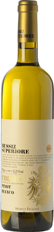 33,95 € Бесплатная доставка | Белое вино Russiz Superiore Pinot Bianco D.O.C. Collio Goriziano-Collio Фриули-Венеция-Джулия Италия Pinot White бутылка 75 cl