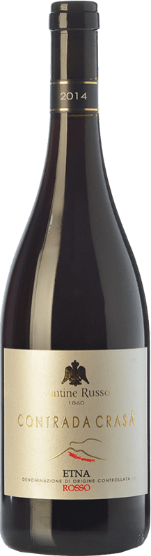 21,95 € Free Shipping | Red wine Russo Rosso Contrada Crasà D.O.C. Etna Sicily Italy Nerello Mascalese Bottle 75 cl
