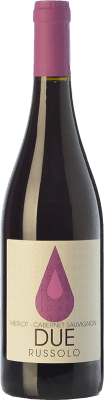 12,95 € Бесплатная доставка | Красное вино Russolo Due Rosso I.G.T. Friuli-Venezia Giulia Фриули-Венеция-Джулия Италия Merlot, Cabernet Sauvignon бутылка 75 cl