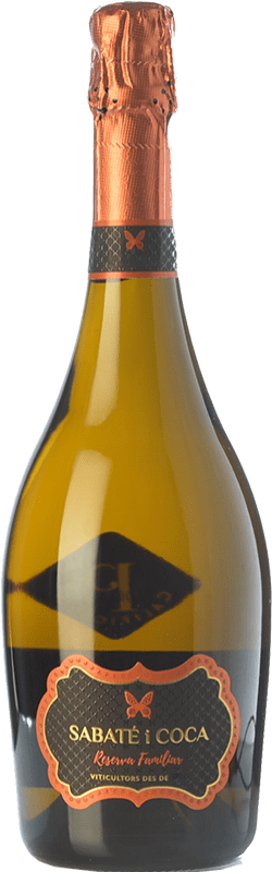 35,95 € Free Shipping | White Sparkling Wine Sabaté i Coca Brut Family Reserve D.O. Cava Catalonia Spain Xarel·lo, Chardonnay Bottle 75 cl