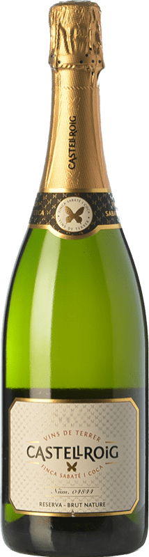 13,95 € Free Shipping | White Sparkling Wine Sabaté i Coca Castellroig Brut Nature Reserve — Aged D.O. Cava Catalonia Spain Macabeo, Xarel·lo, Parellada Bottle 75 cl