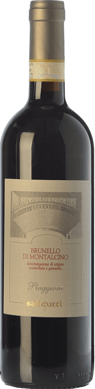 134,95 € Envio grátis | Vinho tinto Salicutti Piaggione D.O.C.G. Brunello di Montalcino Tuscany Itália Sangiovese Garrafa 75 cl