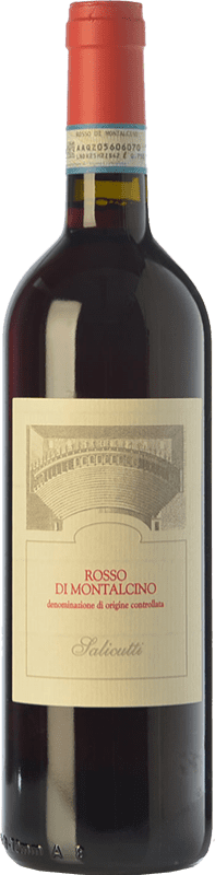 25,95 € Envío gratis | Vino tinto Salicutti D.O.C. Rosso di Montalcino Toscana Italia Sangiovese Botella 75 cl