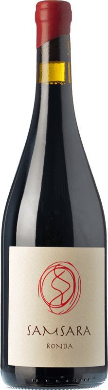 32,95 € Free Shipping | Red wine Samsara Ronda Aged D.O. Sierras de Málaga Andalusia Spain Petit Verdot Bottle 75 cl