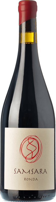 35,95 € Free Shipping | Red Wine Samsara Ronda Crianza — Aged D.O. Sierras de Málaga Andalusia Spain Petit Verdot Bottle 75 cl