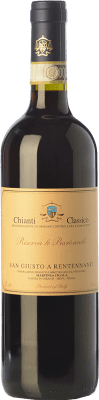 38,95 € Envio grátis | Vinho tinto San Giusto a Rentennano Le Baròncole D.O.C.G. Chianti Tuscany Itália Sangiovese, Canaiolo Preto Biológico Garrafa 75 cl
