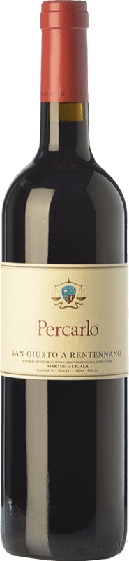 82,95 € Бесплатная доставка | Красное вино San Giusto a Rentennano Percarlo I.G.T. Toscana Тоскана Италия Sangiovese — Санджовезе Eco — Эко Био Органический 75 cl
