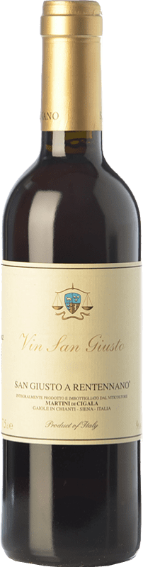 61,95 € 送料無料 | 甘口ワイン San Giusto a Rentennano Vin San Giusto I.G.T. Toscana トスカーナ イタリア Malvasia — マルヴァジア, Trebbiano — トレッビアーノ Eco — エコ ビオ オーガニック ハーフボトル 37 cl