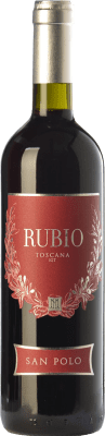 10,95 € Free Shipping | Red wine San Polo Rubio I.G.T. Toscana Tuscany Italy Merlot, Sangiovese, Cabernet Franc Bottle 75 cl