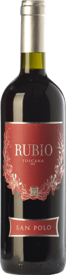12,95 € Free Shipping | Red Wine San Polo Rubio I.G.T. Toscana Tuscany Italy Merlot, Sangiovese, Cabernet Franc Eco — Organic 75 cl