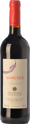 8,95 € Spedizione Gratuita | Vino Rosso Sancius Rovere D.O. Ribera del Duero Castilla y León Spagna Tempranillo, Cabernet Sauvignon Bottiglia 75 cl