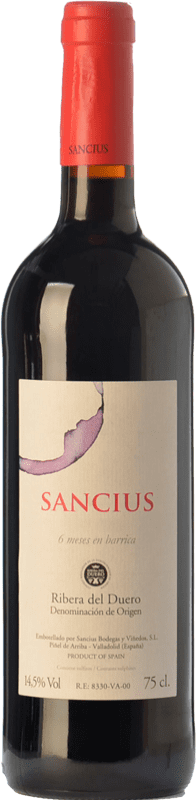 8,95 € Бесплатная доставка | Красное вино Sancius Дуб D.O. Ribera del Duero Кастилия-Леон Испания Tempranillo, Cabernet Sauvignon бутылка 75 cl