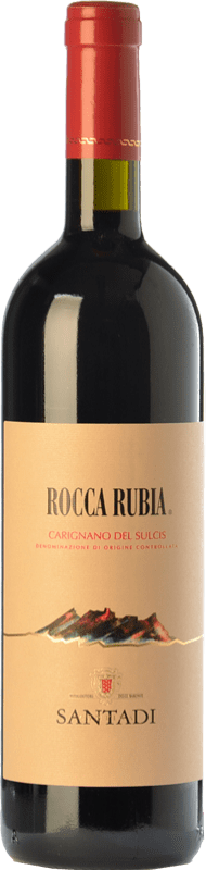 25,95 € Envio grátis | Vinho tinto Santadi Rocca Rubia Reserva D.O.C. Carignano del Sulcis Sardenha Itália Carignan Garrafa 75 cl