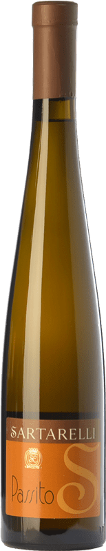 28,95 € Бесплатная доставка | Сладкое вино Sartarelli Passito D.O.C. Verdicchio dei Castelli di Jesi Marche Италия Verdicchio бутылка Medium 50 cl