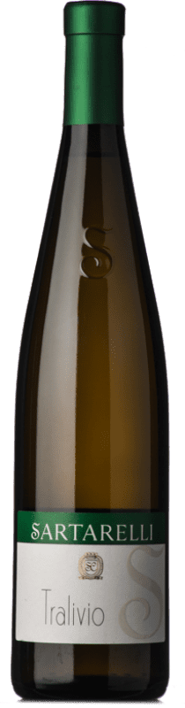 17,95 € 免费送货 | 白酒 Sartarelli Tralivio D.O.C. Verdicchio dei Castelli di Jesi 马尔凯 意大利 Verdicchio 瓶子 75 cl