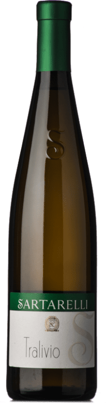 18,95 € Spedizione Gratuita | Vino bianco Sartarelli Tralivio D.O.C. Verdicchio dei Castelli di Jesi Marche Italia Verdicchio Bottiglia 75 cl