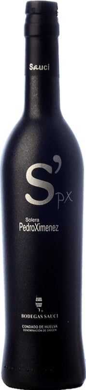 23,95 € 送料無料 | 甘口ワイン Sauci S' PX Solera D.O. Condado de Huelva アンダルシア スペイン Pedro Ximénez ボトル Medium 50 cl